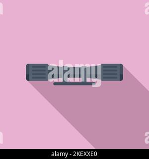Cross telescopic icon flat vector. Circle sight. Sniper rifle isolated ...