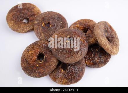 Dry Figs isolated on white Stock Photo