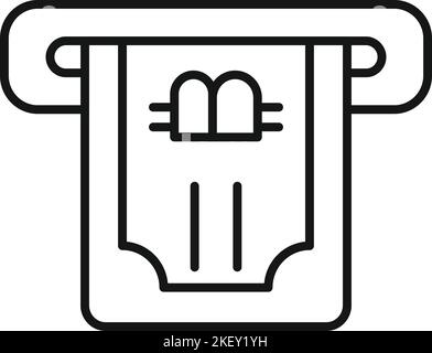 Cryptocurrency cash icon outline vector. Crypto money. Financial marketing Stock Vector