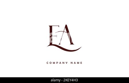 AE, EA  Abstract Letters Logo Monogram Stock Vector