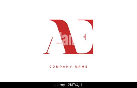 AE, EA  Abstract Letters Logo Monogram Stock Vector