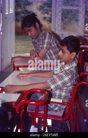 Spastic Children at School in Bombay, India Stock Photo