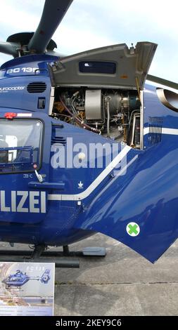 Eurocopter ec 135 Police Germany maintenance helicopter polizei Stock Photo