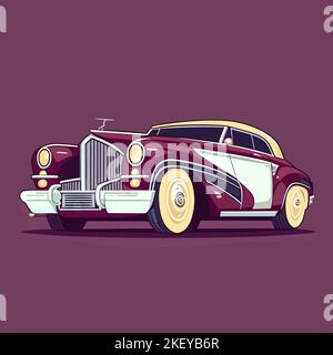 Vintage car cartoon illustration Stock Vector Image & Art - Alamy