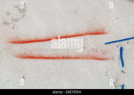Concrete wall texture with plaster and paint, background with copy space Stock Photo