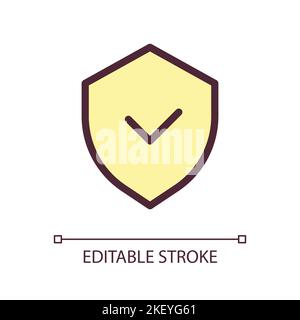 Screen minimizing pixel perfect RGB color ui icon Stock Vector