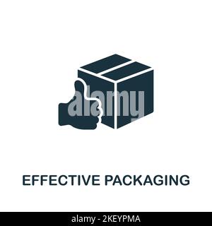 Effective Packaging icon. Monochrome simple Neuromarketing icon for templates, web design and infographics Stock Vector