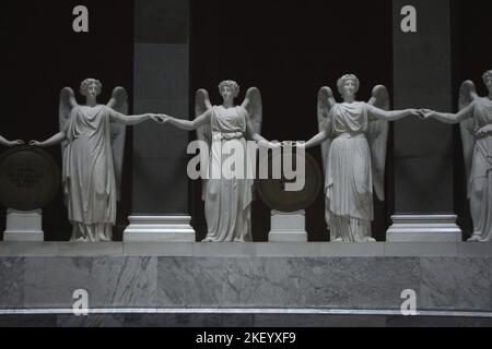 Inside Liberation Hall Befreiungshalle Kelheim monument on the Michelsberg hill in Kelheim, Bavaria, Germany Stock Photo