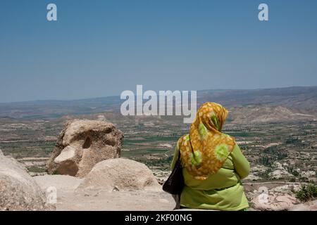 Local woman resident in Cappadocia Turkey Stock Photo