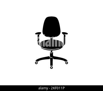 Office chair, piece of furniture and chair, logo design. Interior, decorating, decoration, architecture and interior design, vector design Stock Vector