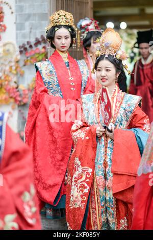 The Hanfu the traditional dress of the Han Chinese People Culture Festival was held in Quancheng Jinan City east China s Shandong Province 12 November 2022. Photo by ChinaImages Sipa USA Stock Photo A...