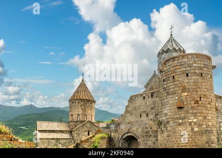 Churches of Saints Paul and Peter and Holy Mother of God, Tatev monastery, Syunik Province,  Armenia Stock Photo