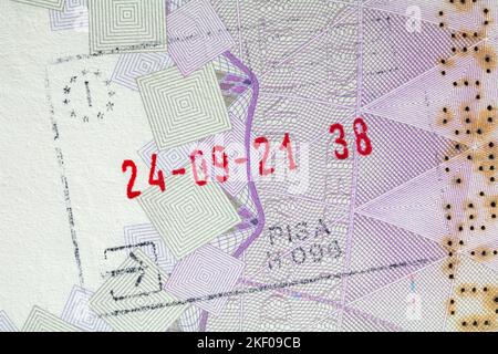 Post Brexit stamps in passports for travel to the Schengen zone, which ...