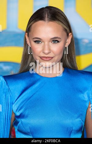 Los Angeles, United States. 14th Nov, 2022. LOS ANGELES, CALIFORNIA, USA - NOVEMBER 14: Madison Iseman arrives at the US Premiere Of Netflix's 'Glass Onion: A Knives Out Mystery' held at the Academy Museum of Motion Pictures on November 14, 2022 in Los Angeles, California, United States. (Photo by David Acosta/Image Press Agency) Credit: Image Press Agency/Alamy Live News Stock Photo