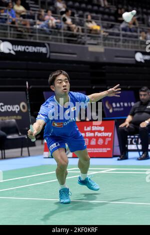 SYDNEY, AUSTRALIA - NOVEMBER 15: Hiroki Midorikawa of Japan signals a ...