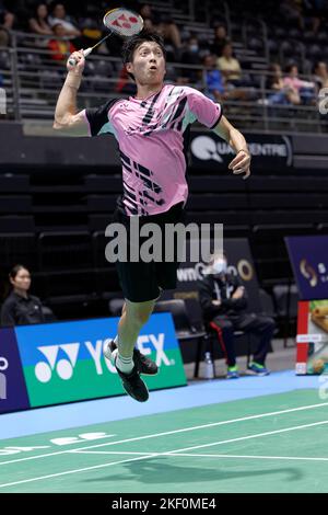 SYDNEY, AUSTRALIA - NOVEMBER 15: Po-Hsuan Yang of Taiwan in action ...