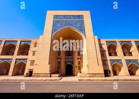 Kukeldash Madrasah is an ancient madrasa in the centre of Bukhara city in Uzbekistan Stock Photo