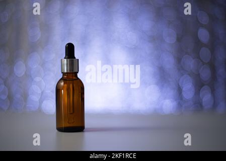 Man beard product oil for beard bottle Stock Photo