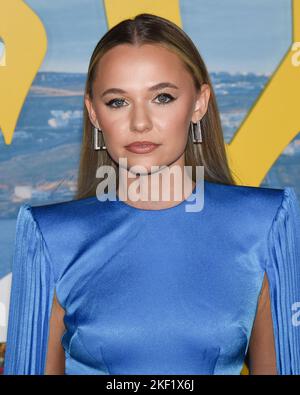 November 14, 2022, Los Angeles, California, USA: Madison Iseman attends the US Premiere of ''Glass Onion: A Knives Out Mystery' (Credit Image: © Billy Bennight/ZUMA Press Wire) Stock Photo