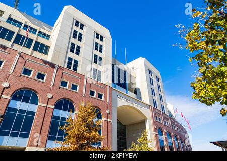 Lincoln, NE - October 2022: Memorial Stadium is a football stadium located on the campus of the University of Nebraska–Lincoln in Lincoln, Nebraska Stock Photo