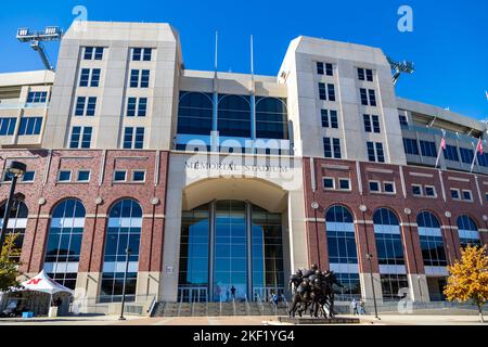 Lincoln, NE - October 2022: Memorial Stadium is a football stadium located on the campus of the University of Nebraska–Lincoln in Lincoln, Nebraska Stock Photo