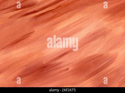 orange red acrylic oil painting texture Stock Photo