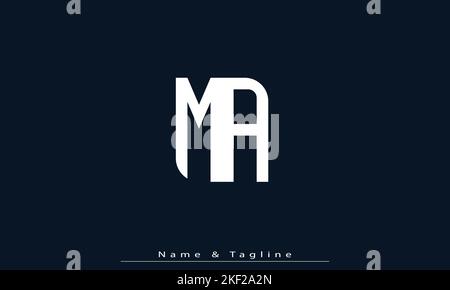 Alphabet letters Initials Monogram logo ZA , AZ Stock Vector
