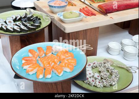 Sushi buffet Stock Photo