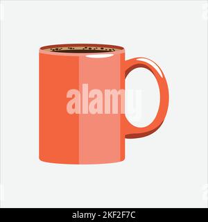 Coffee Cup Icon. Cafe Concept, Cartoon of Sickle Vector Icon for Web Design Isolated on White Background - Vector. Vector illustration Stock Vector
