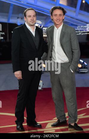 Florian Teichtmeister and Aaron Friesz attending the Master Gardener Premiere during the 19th Marrakech International Film Festival in Marrakech, Morocco on November 15, 2022. Photo by Aurore Marechal/ABACAPRESS.COM Stock Photo