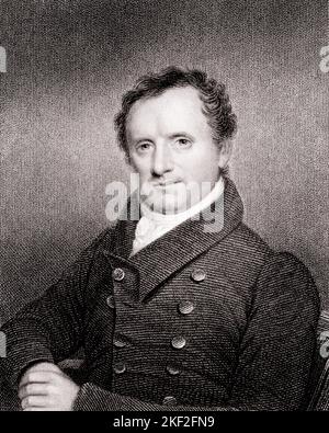 1830s PORTRAIT OF JAMES FENIMORE COOPER AMERICAN WRITER OF HISTORICAL ROMANCES MOST NOTABLY THE LAST OF THE MOHICANS IN 1826 - q51222 CPC001 HARS DEPICTING INDIGENOUS JAMES JAMES FENIMORE COOPER OLD FASHIONED Stock Photo