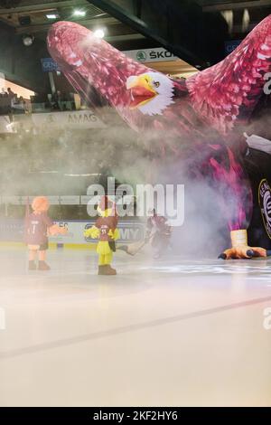 Los Angeles, California, USA. 14th Nov, 2022. ARNAUD JACQUEMET of the NLA's Geneve-Servette Hockey Club enters the game against EHC Biel at Patinoire des Vernets in Geneva, Switzerland on November 15, 2022 (Credit Image: © Alex Cave/ZUMA Press Wire) Stock Photo