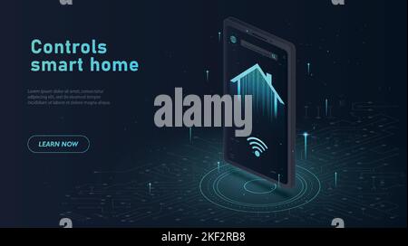 Controls smart home Stock Vector