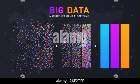Machine learning algorithms Stock Vector