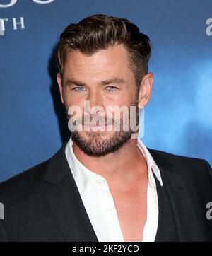 New York City, USA. 15th Nov, 2022. Chris Hemsworth attending the 'Limitless' with Chris Hemsworth Premiere held at Jazz At Lincoln Center on November 15, 2022 in New York City, NY © Steven Bergman/AFF-USA.COM Credit: AFF/Alamy Live News Stock Photo