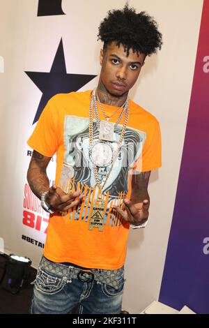 Los Angeles, Ca. 21st June, 2022. Blueface at the BET Awards 2019 Radio Broadcast Center at Microsoft Theater on June 21, 2019 in Los Angeles, California. Credit: Walik Goshorn/Media Punch/Alamy Live News Stock Photo