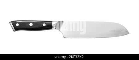 A professional isolated kitchen knife on a white background with clipping path Stock Photo