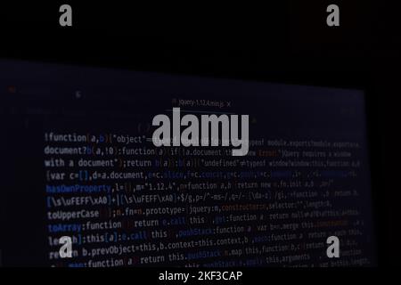 Code programming computer programmer technology developer abstract background Stock Photo