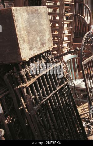 A selection of old cast and wrought iron structures Stock Photo - Alamy