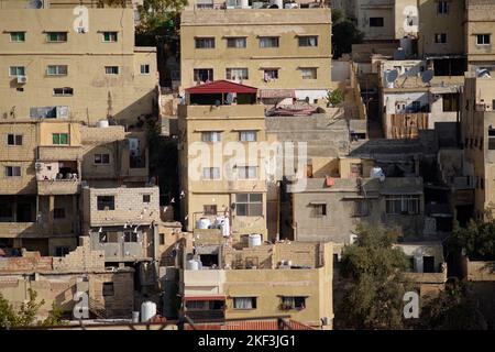 Close-up images of buildings in Amman, Jordan. Stock Photo