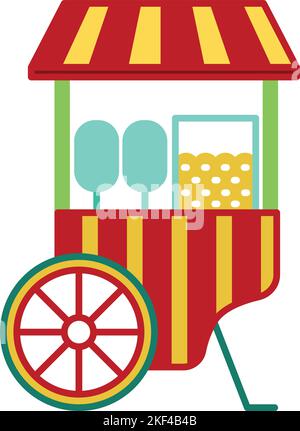 Cotton candy trolley street shop cartoon Stock Vector Image & Art - Alamy