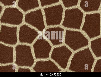 animal fur texture illustration panorama Stock Photo