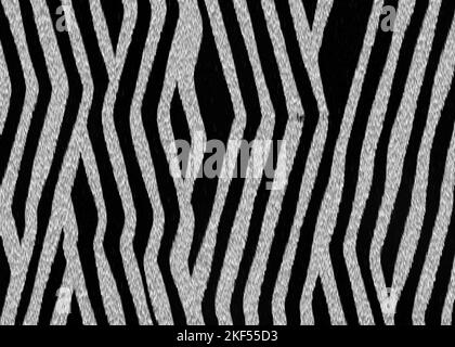 animal fur texture illustration panorama Stock Photo