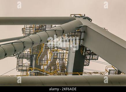 MONTEVIDEO, URUGUAY, OCTOBER - 2021 - Container loading zone at ...