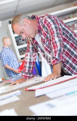 portrait of engineer managing process Stock Photo