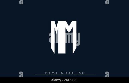 Alphabet letters Initials Monogram logo ZM , MZ Stock Vector