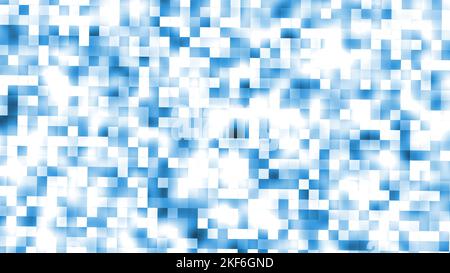 blue white shining sparkling square rectangle blocks on creative abstract background with 3D rendering illustration for square, geometrical shape and Stock Photo