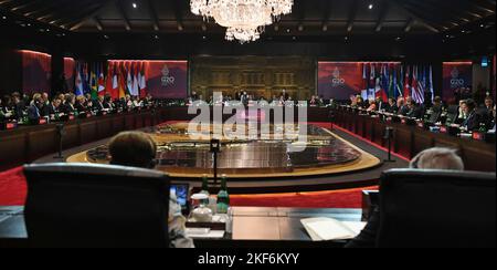 Nusa Dua, Indonesian. 16th Nov, 2022. Nusa Dua, Indonesian. 16 November, 2022. The Digital Transformation session at the G20 Leaders Summit session, November 16, 2022, in Bali, Indonesia. Credit: Press Information Bureau/PIB Photo/Alamy Live News Stock Photo