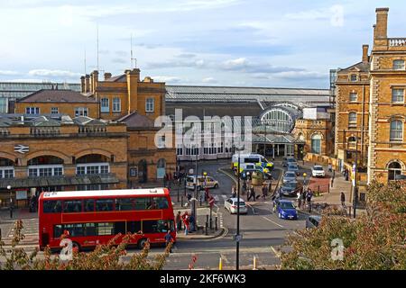 York Railway Station, ECML (East Coast Main Line) LNER, Station Road, York, North Yorkshire, England, UK, YO24 1AB Stock Photo