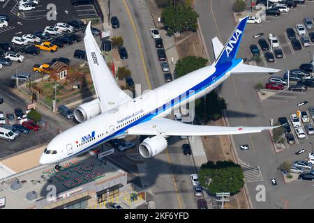 An ANA (All Nippon Airways) Boeing 787-9 Dreamliner (JA873A